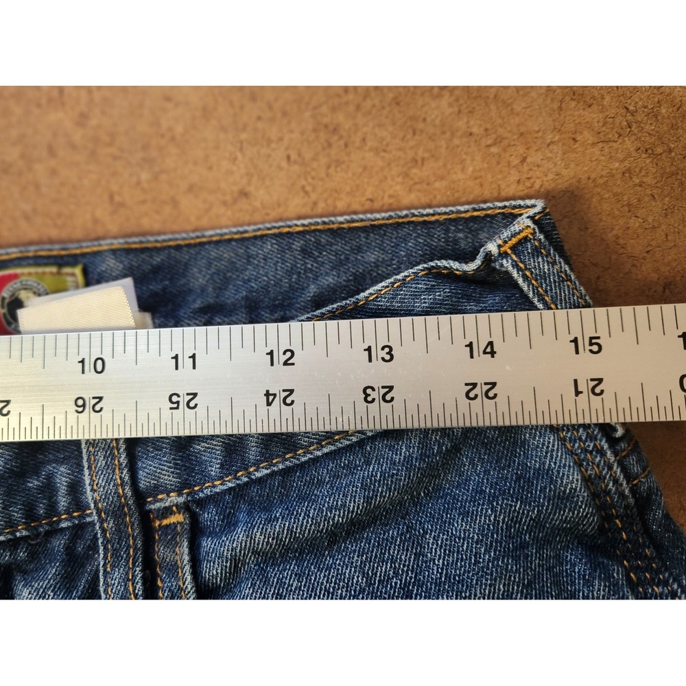BERNE Mens Carpenter Jeans Size 30x30 Blue Denim Red Flannel Lined Workwear Pant - Picture 15 of 16